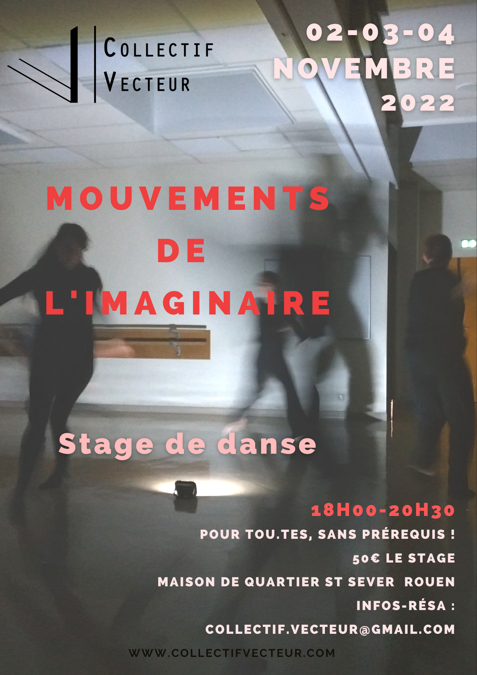 stage danse mouvements de imaginaire Collectif Vecteur Rouen