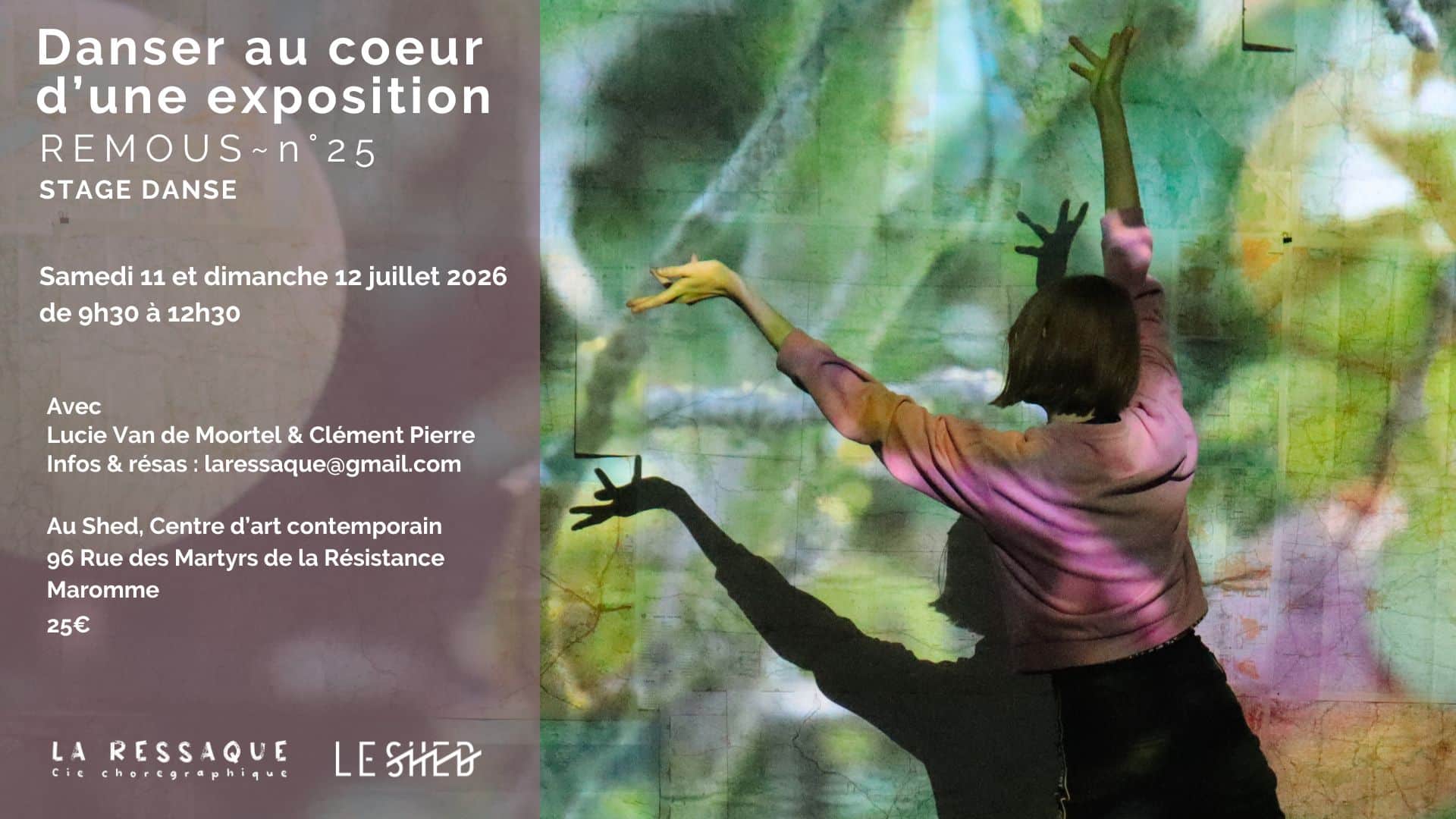stage danse - exposition - La Ressaque - Rouen - Maromme